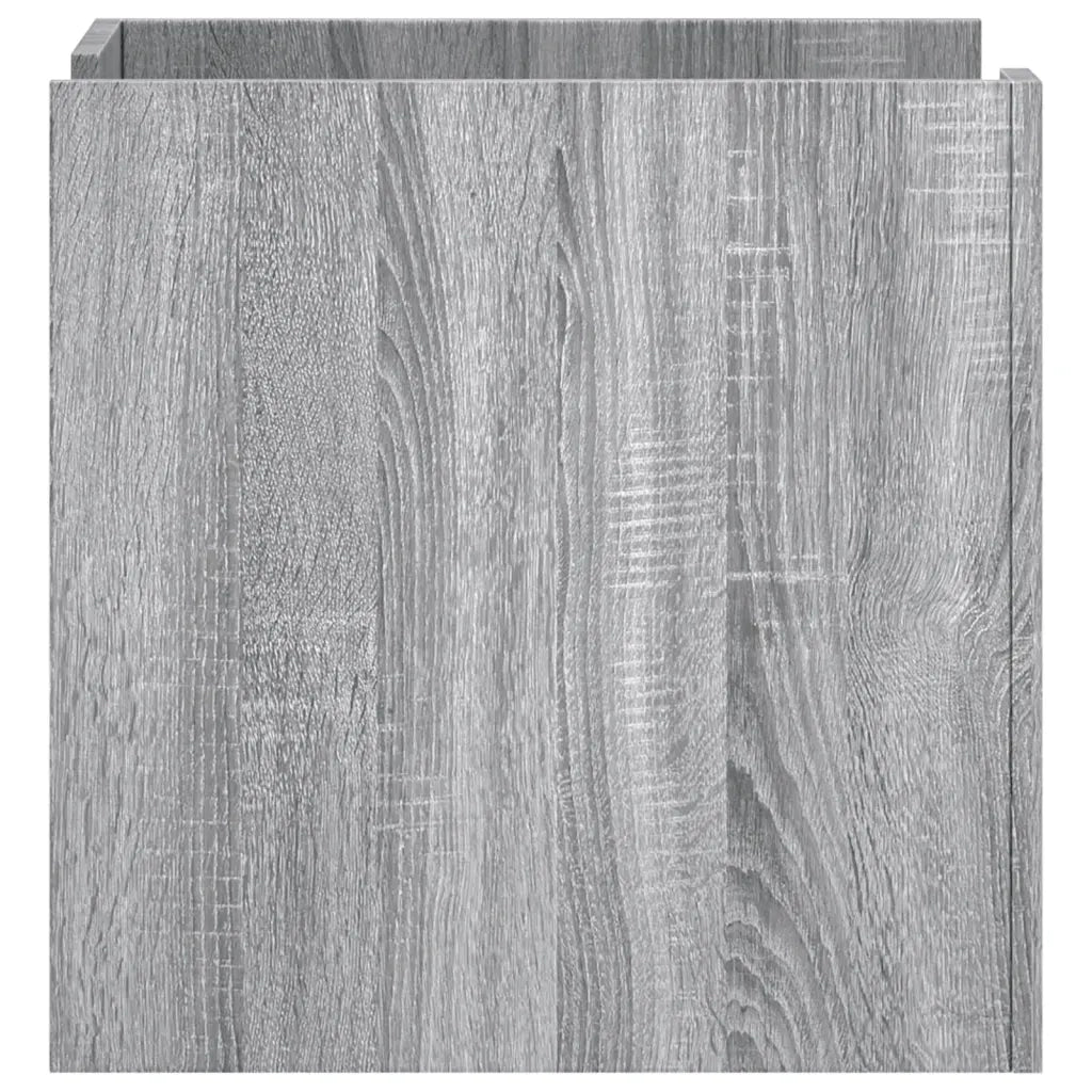 Comodino-Tavolino da notte Grigio Sonoma 45x50x50 cm in Truciolato 796056