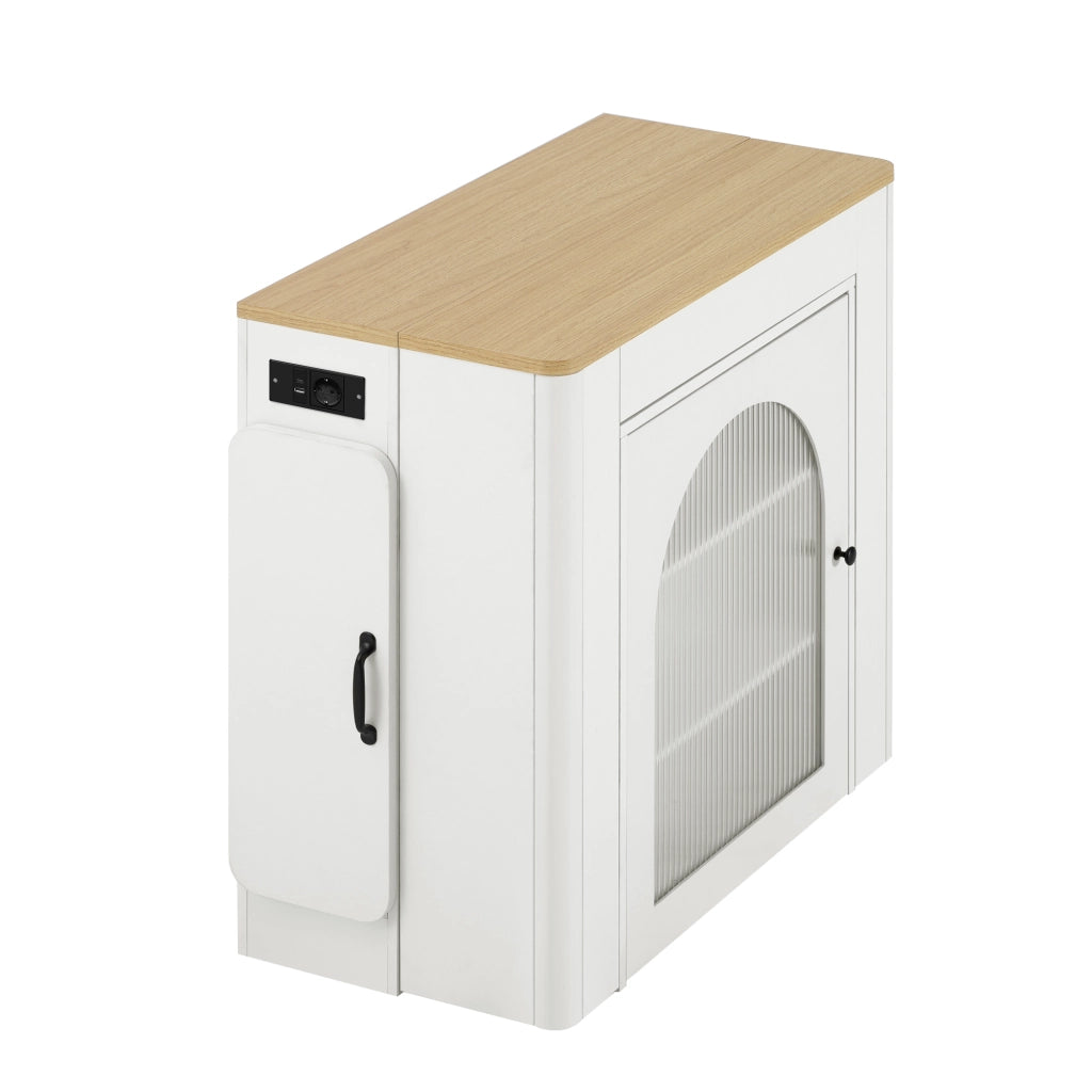 Tavolo da Pranzo Allungabile con Ruote e Piano Rimovibile ¨C MINIMAL ¨C Bianco