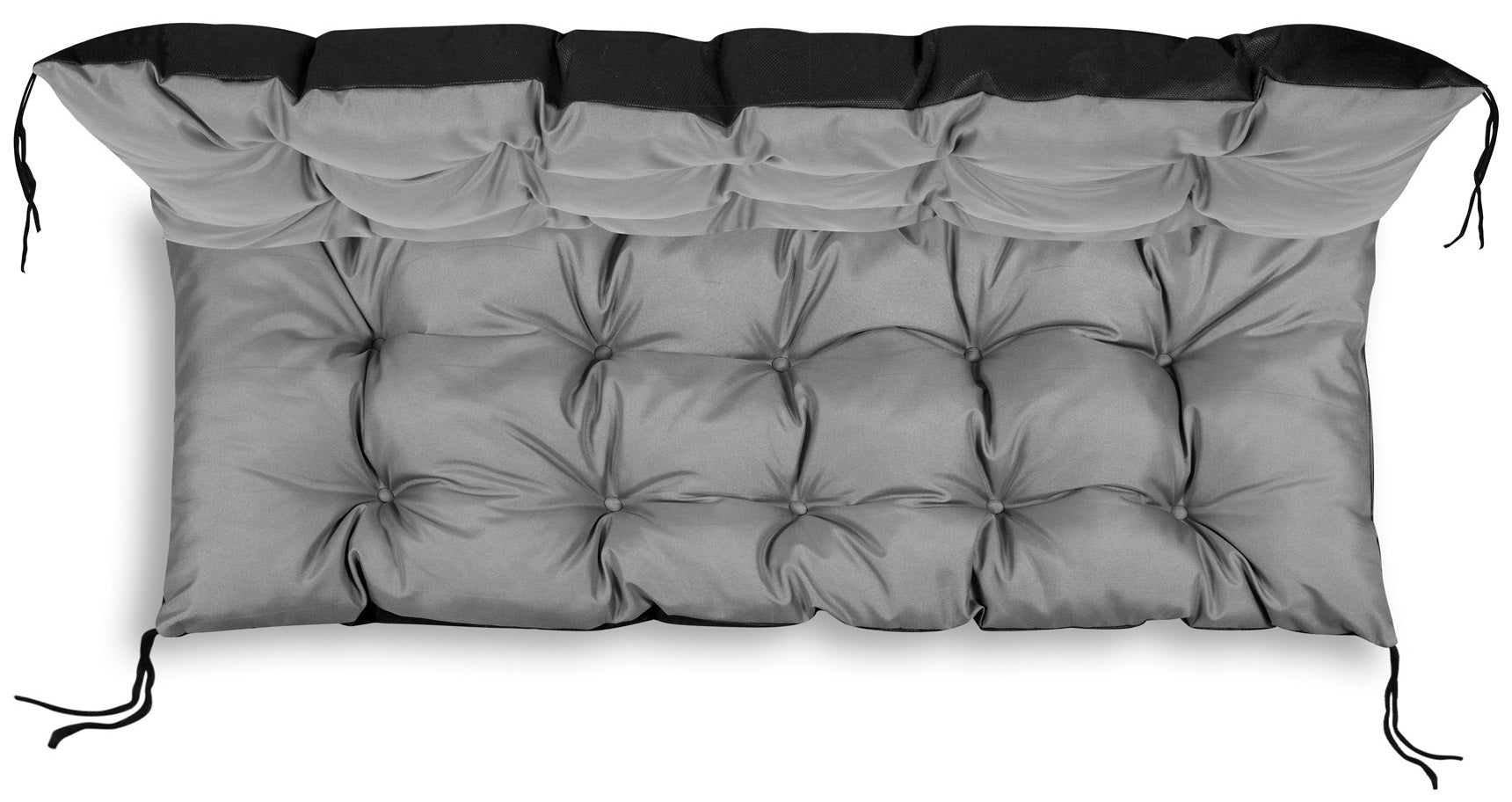 AIO FACTORY Cuscino da giardino impermeabile grigio 120x40 cm per panca in pallet