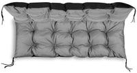 AIO FACTORY Cuscino da giardino impermeabile grigio 120x40 cm per panca in pallet