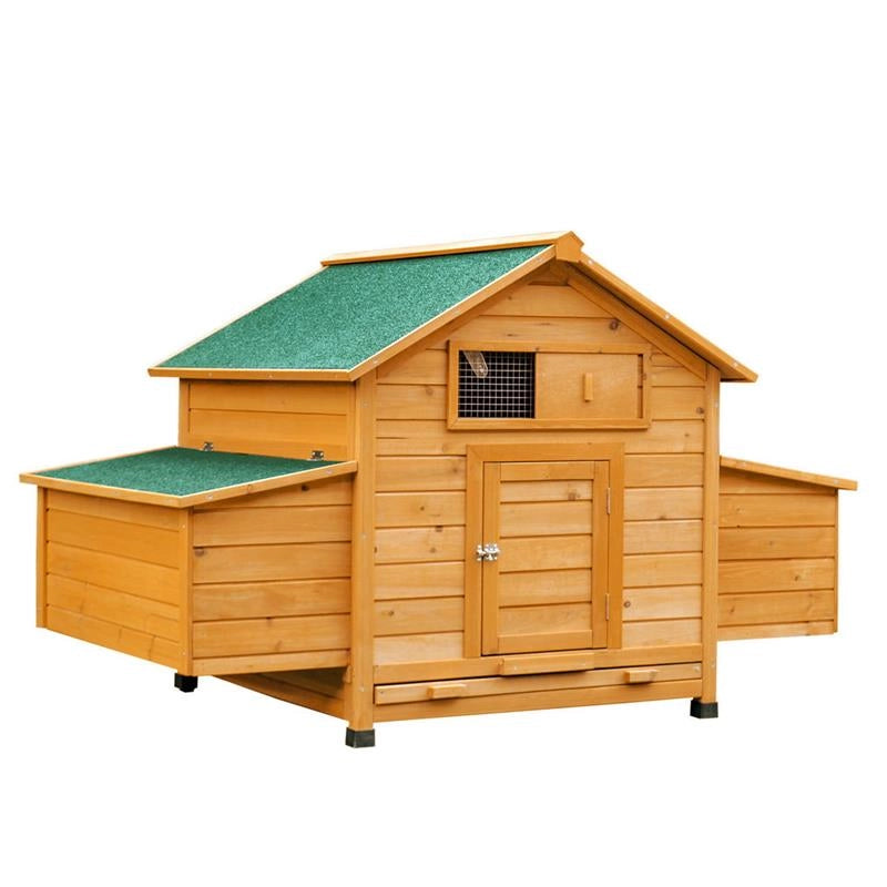 POLLAIO DA GIARDINO IMPERMEABILE IN LEGNO 150X100X96.5 CM