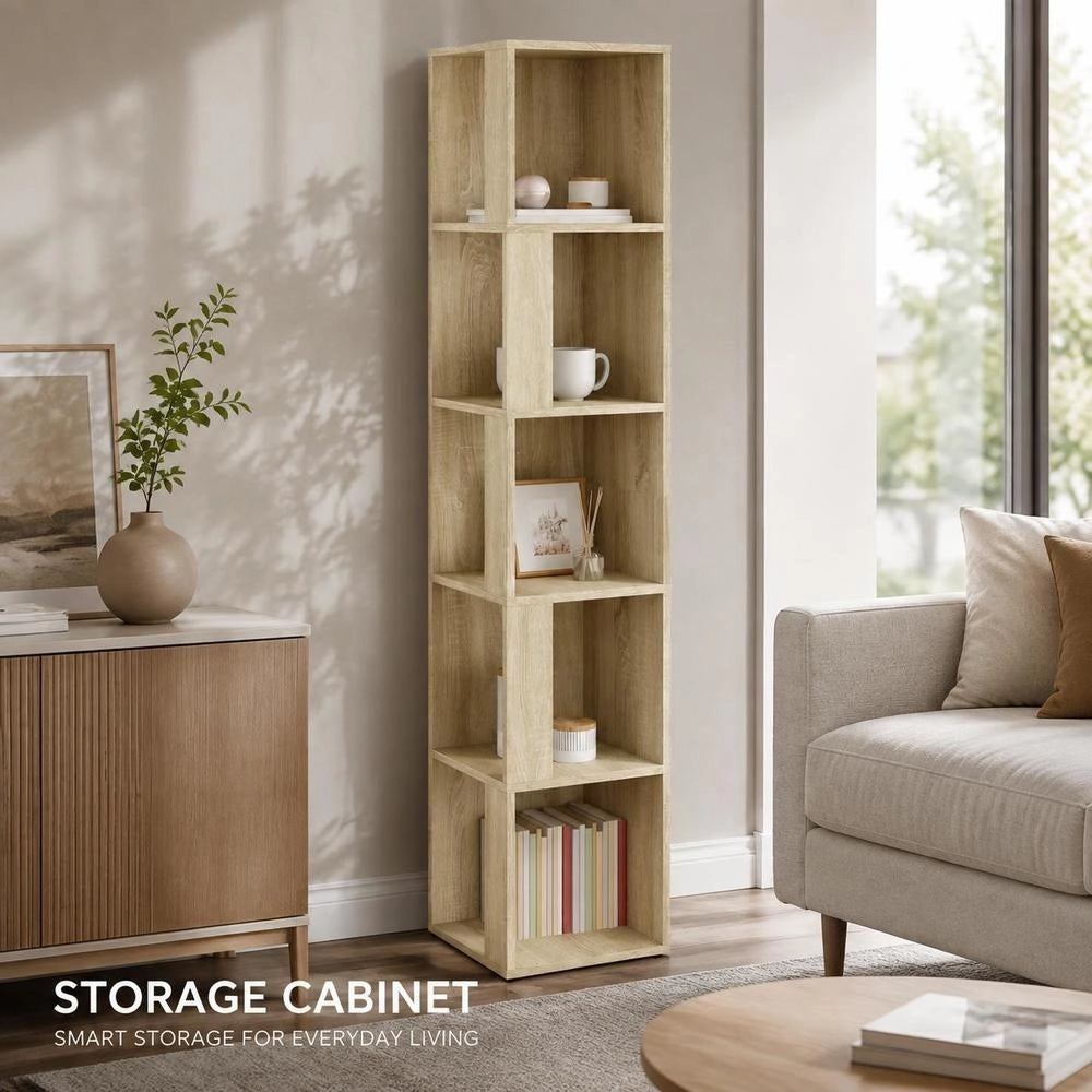 Corner Shelf Sonoma Oak 33x33x164.5 Cm Wood-based Material
