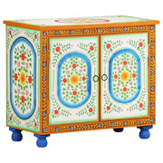 Credenza Dipinta a Mano 70x35x60 cm in Legno di Mango cod mxl 54783