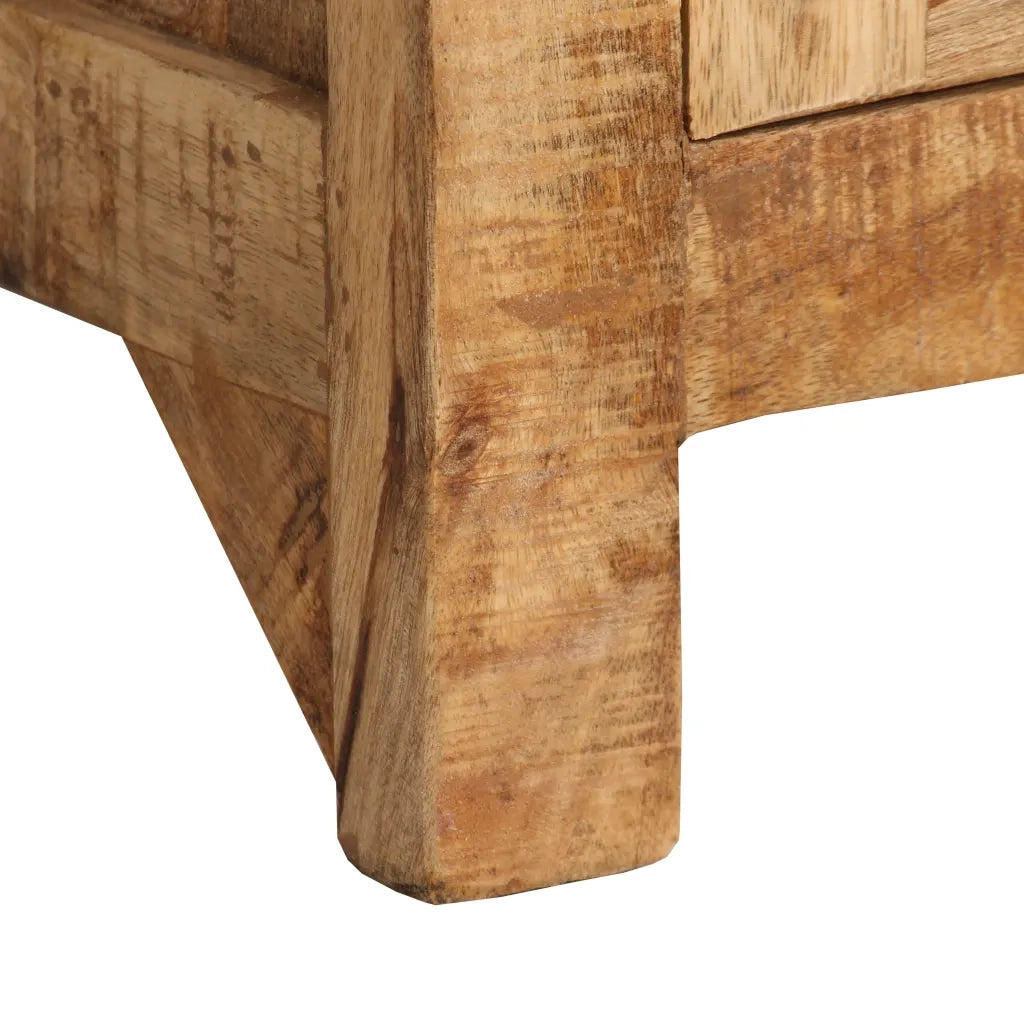 Credenza con Ripiani in Legno Massello di Mango 65x30x180 cm 244943