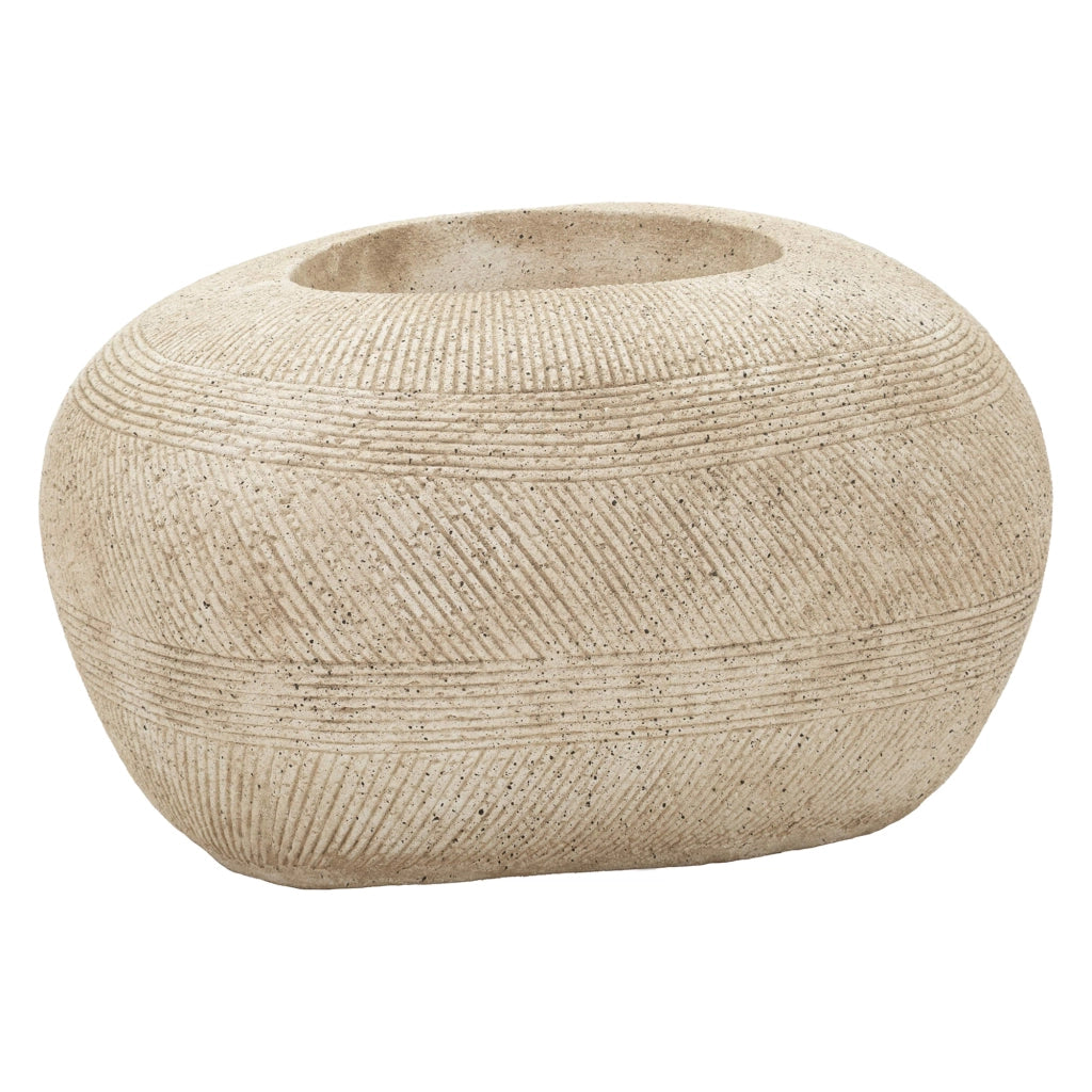 Gaga, Vaso Finitura Effetto Marmo, Bianco Marmo