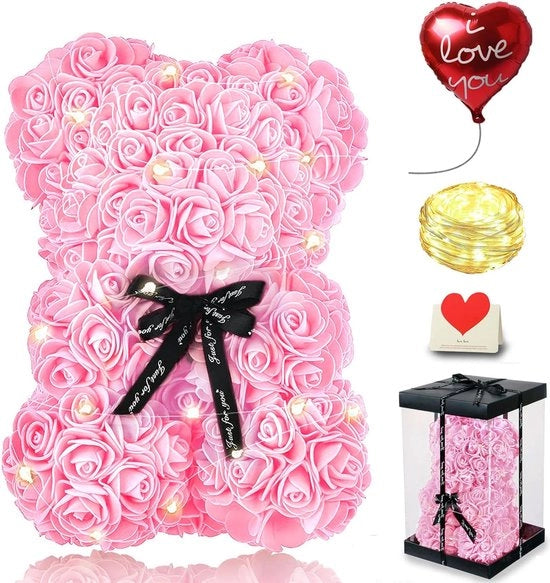 Regalo di mamma, birra con rose e set di regalo