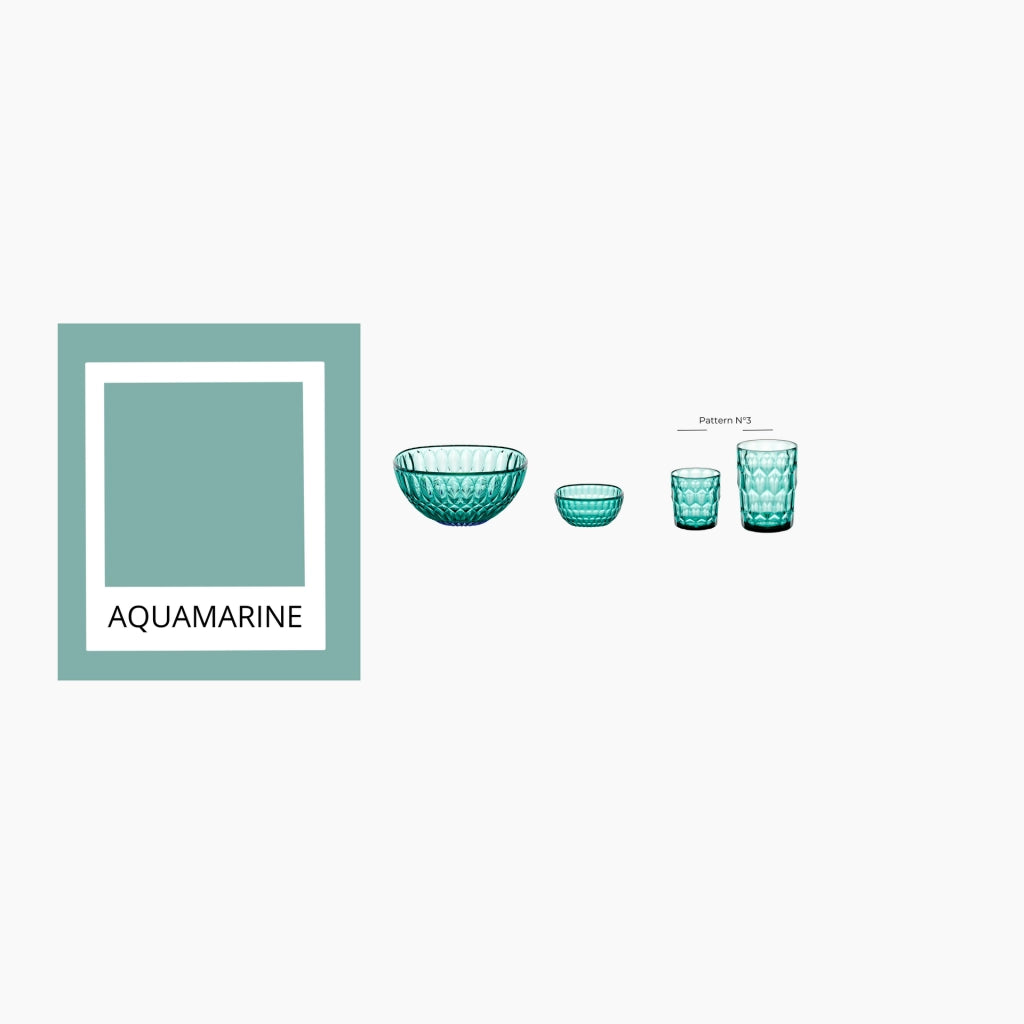 Contenitore Vanity Ø21 cm colore verde acquamarina 21x21xh9,3 cm