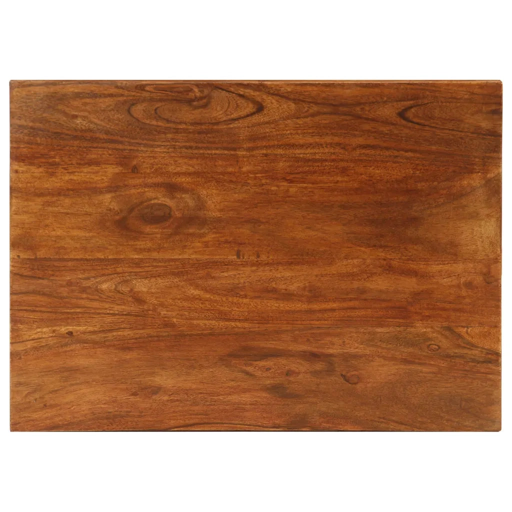 Tavolini Impilabili 3 pz | Tavolo laterale Massello di Acacia 50x35x50 cm Marrone