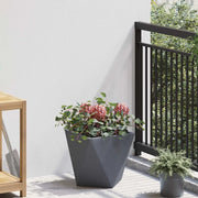 Fioriera Antracite 30 x 30 x 30 cm Acciaio 883812