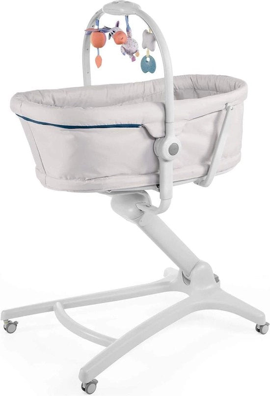 Wieg 4 in 1 Glaciale - Adattabile a Seduta da Cibo - 0 a 36 Mesi - Co Sdraiato