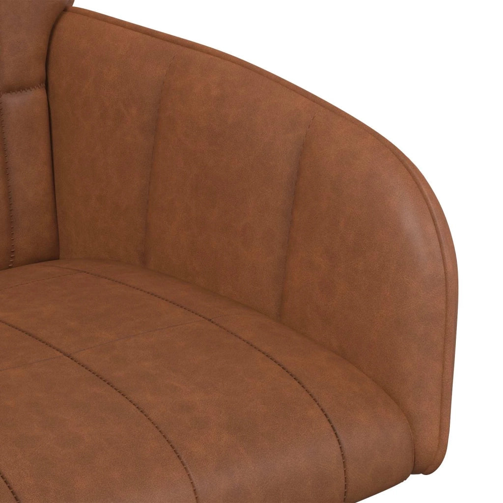 Sedie da pranzo 2 pz Similpelle Marrone 57 x 50 x 85 cm 42034282