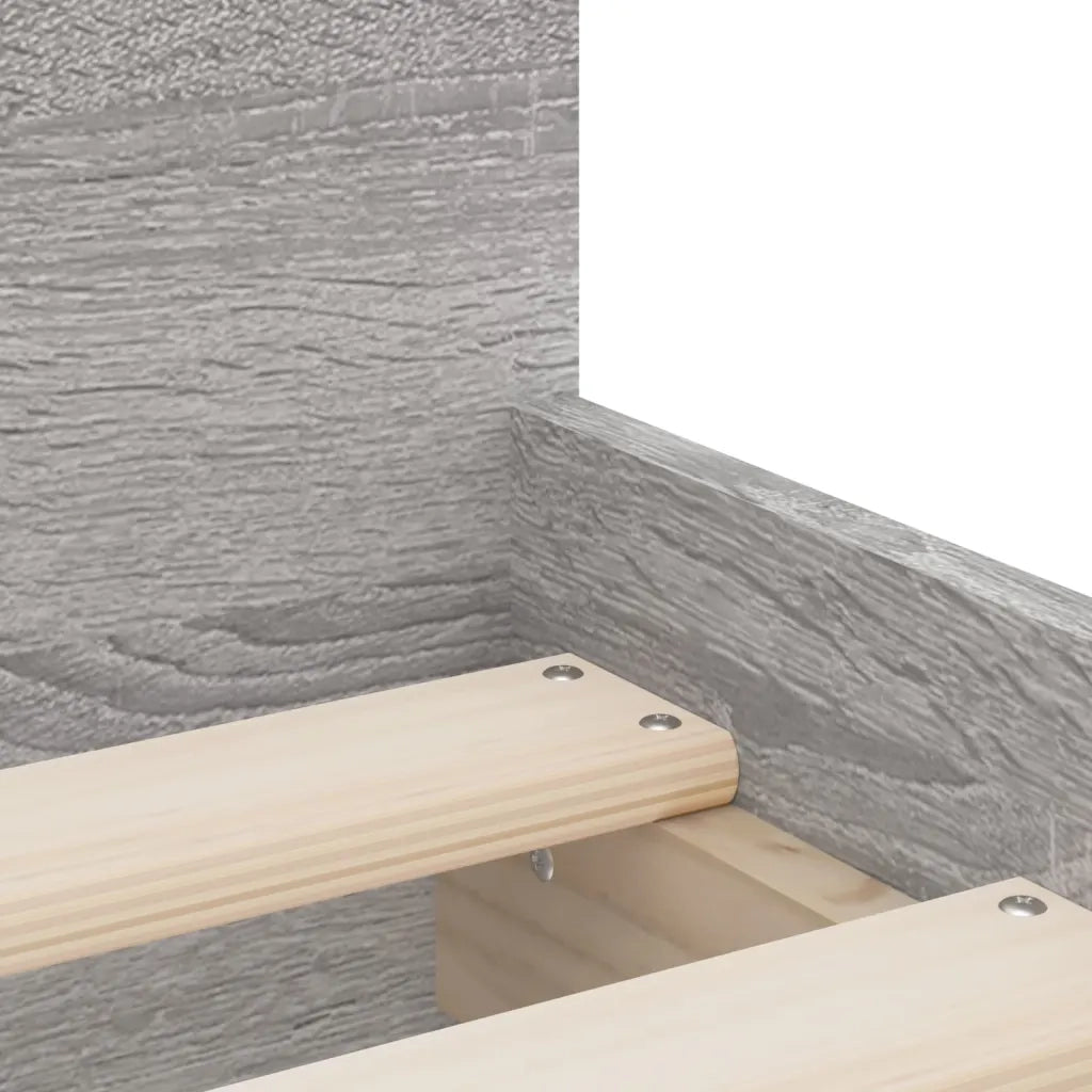Giroletto con Cassetti-Struttura Letto con contenitore Grigio Sonoma 90x200 cm 870081