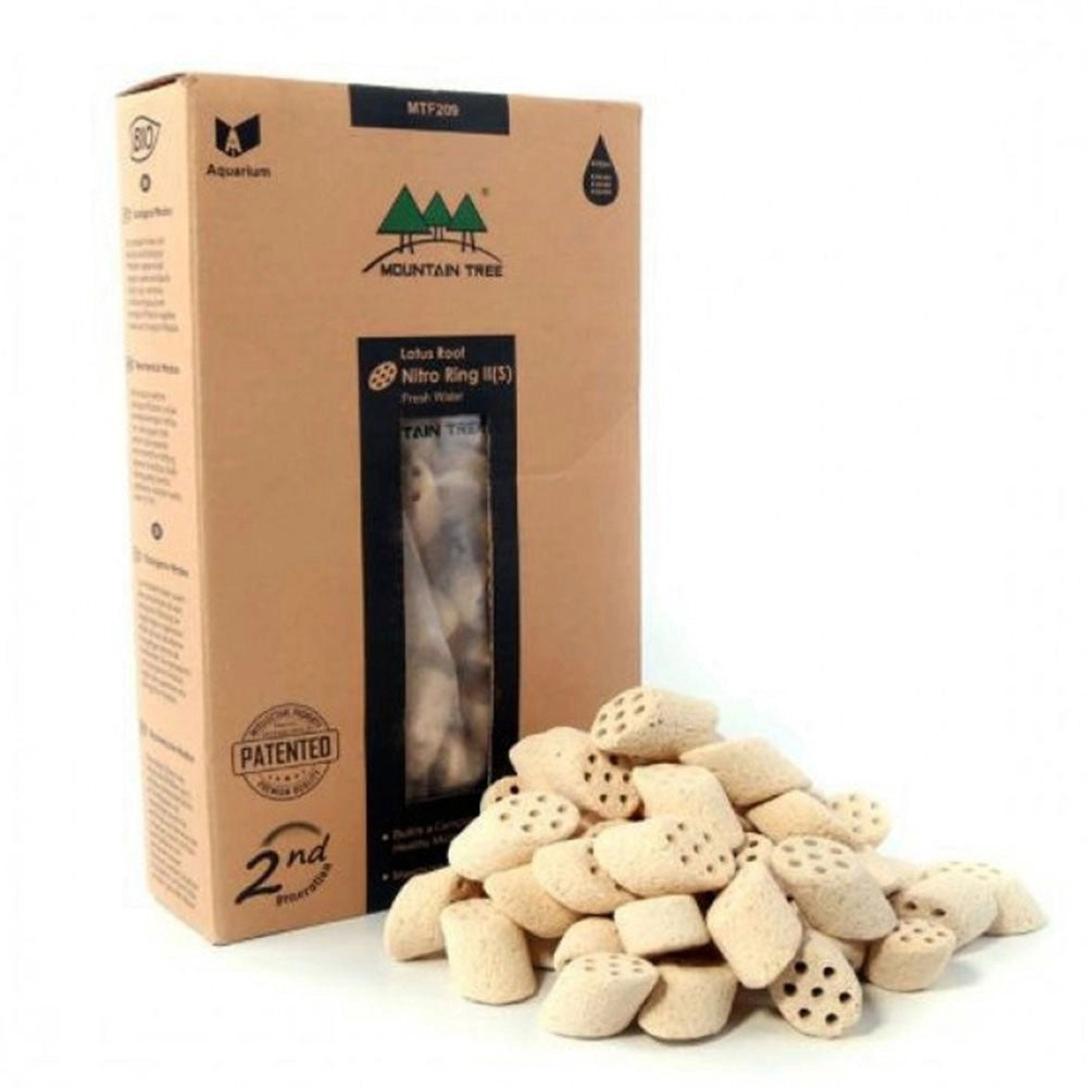 Mountain Tree Fresh Lotus Root Nitro Ring II - supporto biologico di nuova generazione per acqua dolce Formato: 1000 ml