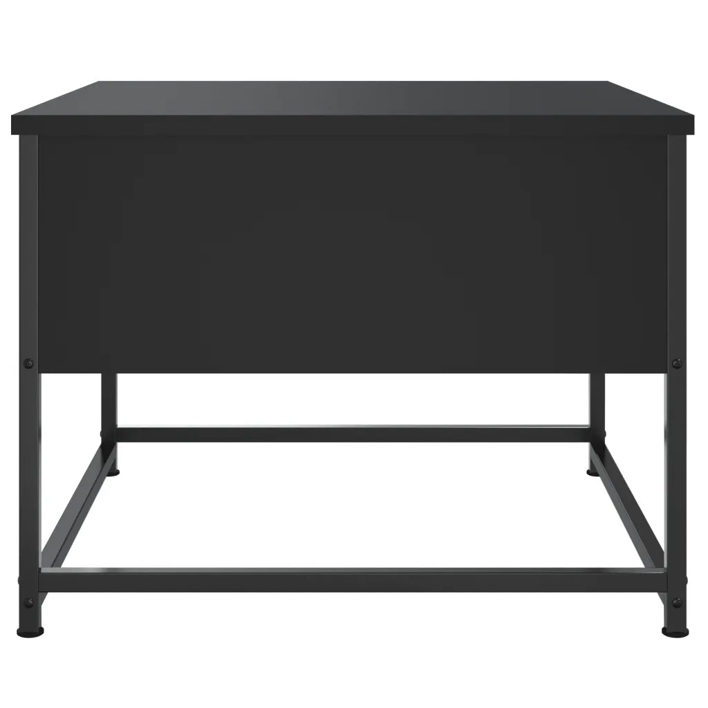 Tavolino da Salotto-Tavolino da soggiorno-Tavolo Nero 51x51x40 cm in Legno Multistrato