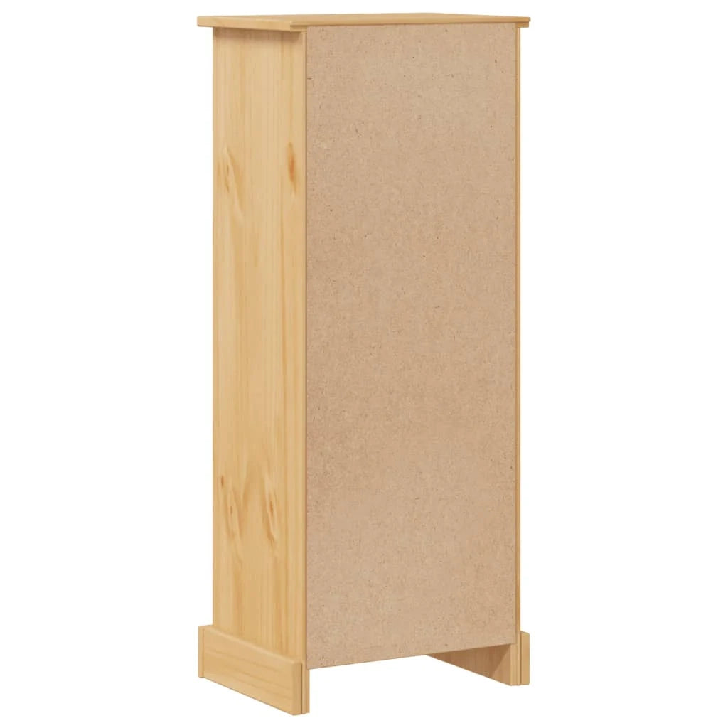 Mobiletto da bagno Corona contenitore efficiente 45 x 33 x 110 cm legno di pino massello finitura miele 02_0057602