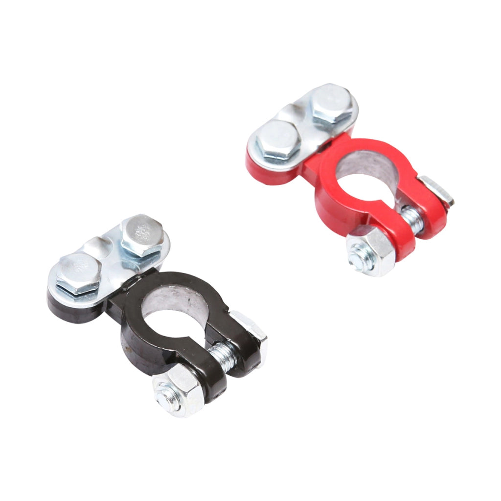 Set di terminali per batteria rossi e neri con morsetto a vite Breckner Germany