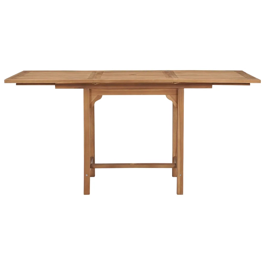 Tavolo da Giardino-Tavolo da esterno Estensibile (110-160)x80x75 cm Massello Teak