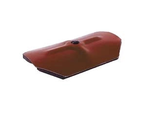 CAPPELLOTO OTTAGONALE IN ACCIAIO PREVERNICIATO RG-RAINBOW- - mm.75x45 acciaio rosso siena RAL 3009 - 400 pezzi FRIULSIDER