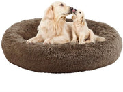 Honden letto per Piccoli, Medi e Grandi Cani, 80cm Lavabile Cuscino Rondo Accogliente e Sovraccoperta morbida per cuccioli e gattini con fondo antiscivolo