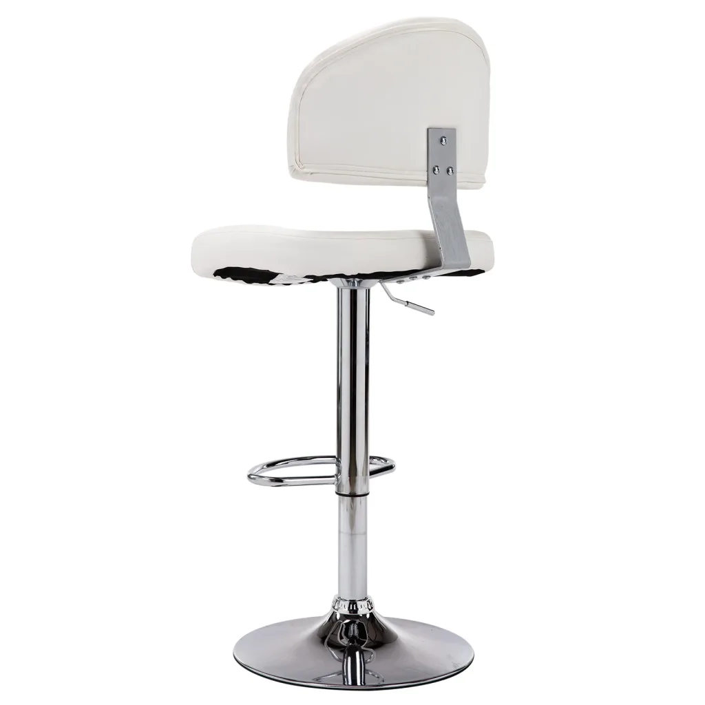 Sgabello da Bar Bianco in Similpelle 249647