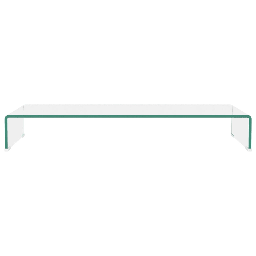 Mobile/Rialzo Porta TV in Vetro Trasparente 90x30x13 cm cod mxl 11819