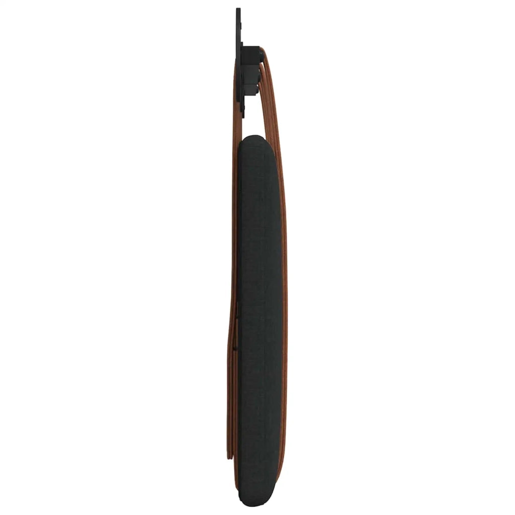 Testata appesa Tinta unita Nero 130 x 55 x 5 cm PU Antico