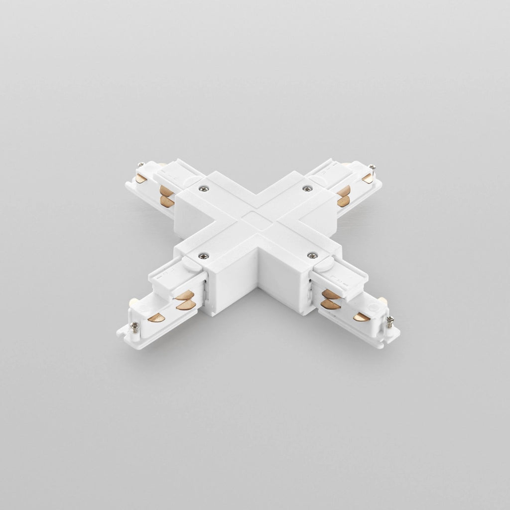 LED-RAIL-X-DA-BCO CONNESSIONE A X PER BINARIO TRIFASE RAIL BIANCO DALI 20X20CM