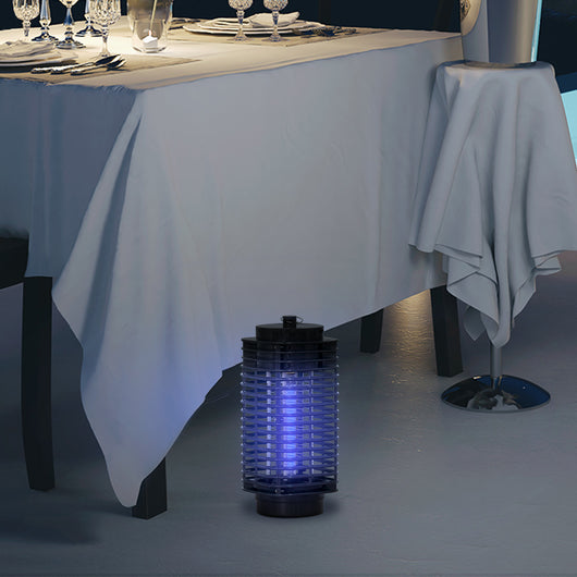 Zanzariera Elettrica 3W con Luce UV per Interno ed Esterno Nero