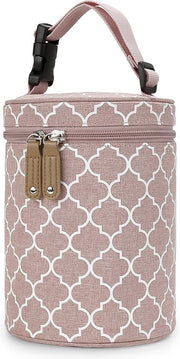 Borsellino per lattanti, borsa isolata per biberon, borsa per riscaldare il biberon, borsa per biberon, ideale per la cura dei bambini di madri che allattano al seno - rosa
