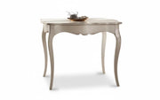 Tavolo quadrato fisso legno bianco shabby 100x100x78 - Mobili 2G