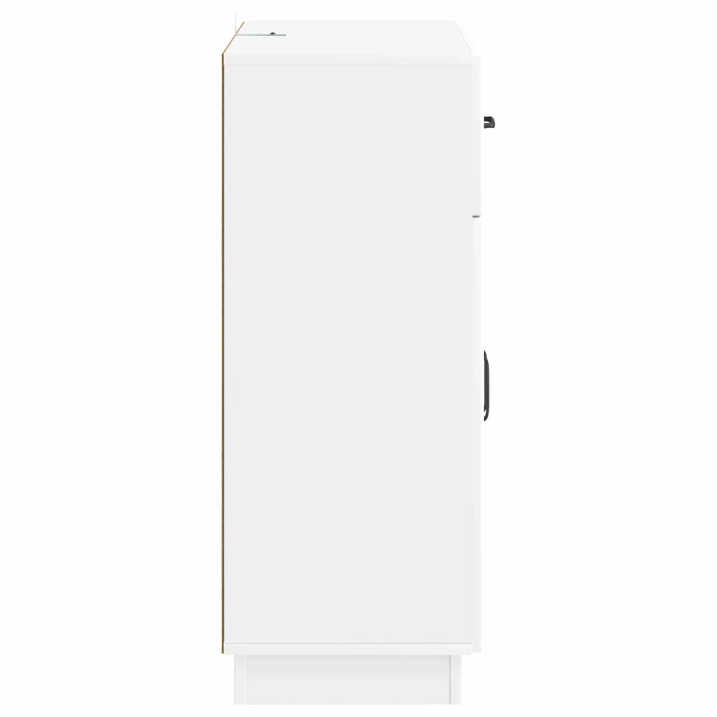 Credenza Bianco Lucido 66 x 34,5 x 87 cm Legno ingegnerizzato 895329