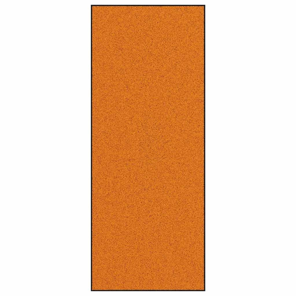Zerbino d'ingresso moderno rettangolare 120 x 300 cm resistente antiscivolo stile contemporaneo poliammide arancione 02_0057948