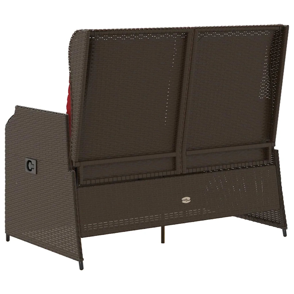 Panchina da Giardino | Panca da Giardino Marrone polyrattan