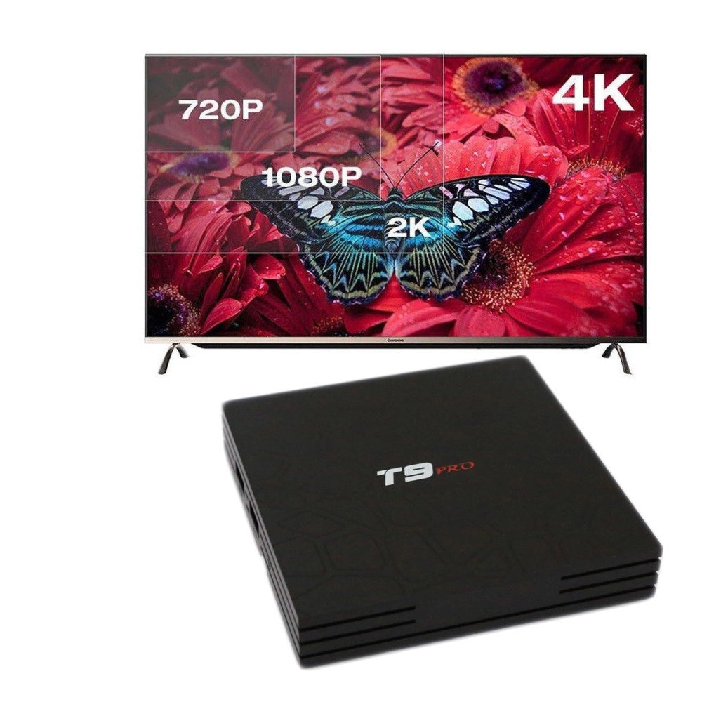 Trade Shop - Smart Tv Box T9 Pro Android 7.1.2 4gb Ram 32gb 4k Iptv Gpu 5 Core Quad Wifi -