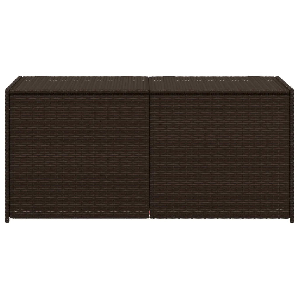 Contenitore da Giardino Marrone 283L in Polyrattan 365313