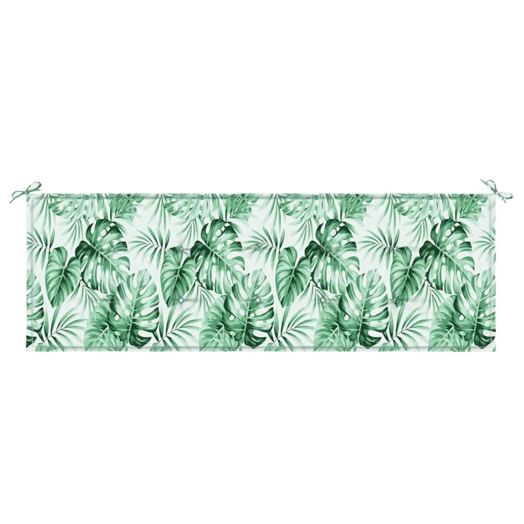 Cuscino per Panchina Foglia Motivo a foglia 150 x 50 x 3 cm 361154