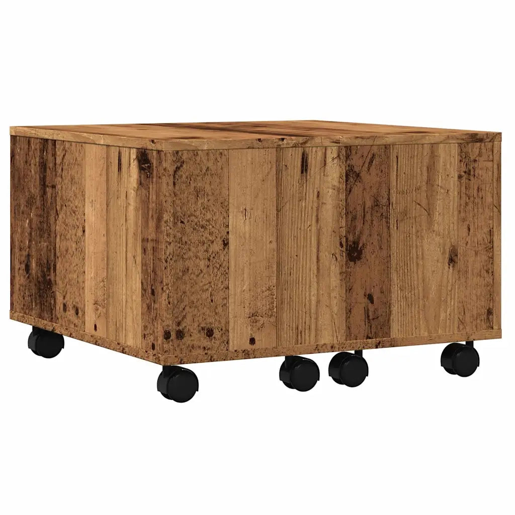 Tavolino da Salotto Legno Antico 60x60x38 cm Legno Multistrato
