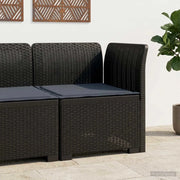 Divano da esterno-Divano da Giardino a 1 Posto con Cuscino Aspetto Rattan PP 873545