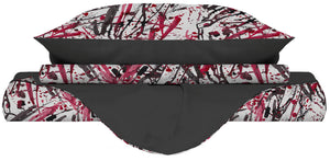 Copripiumino Matrimoniale con Federe Stampato in Microfibra Crazy