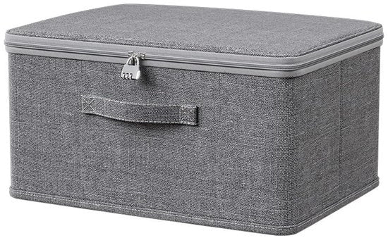 Cassetto di Stoccaggio con Chiusura - Duraturo e Impermeabile - 1 pezzo - Cotone e PP