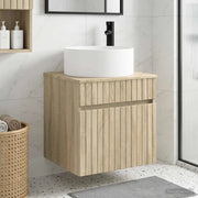 Mobile lavabo da parete Rovere Sonoma 49 x 44,5 x 65,5 cm