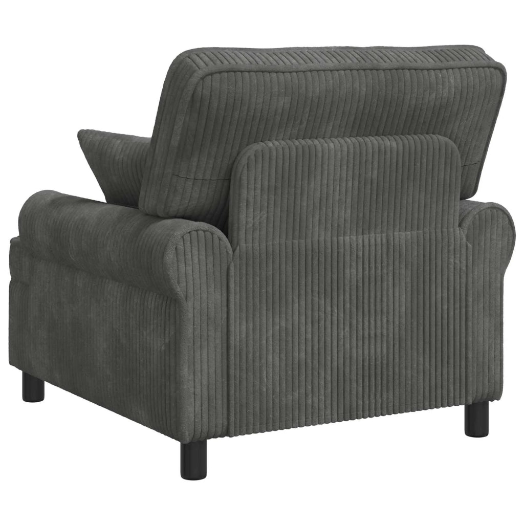 Poltrona XL con Cuscini Grigio Chiaro Tessuto a 1,5 linee 42043476