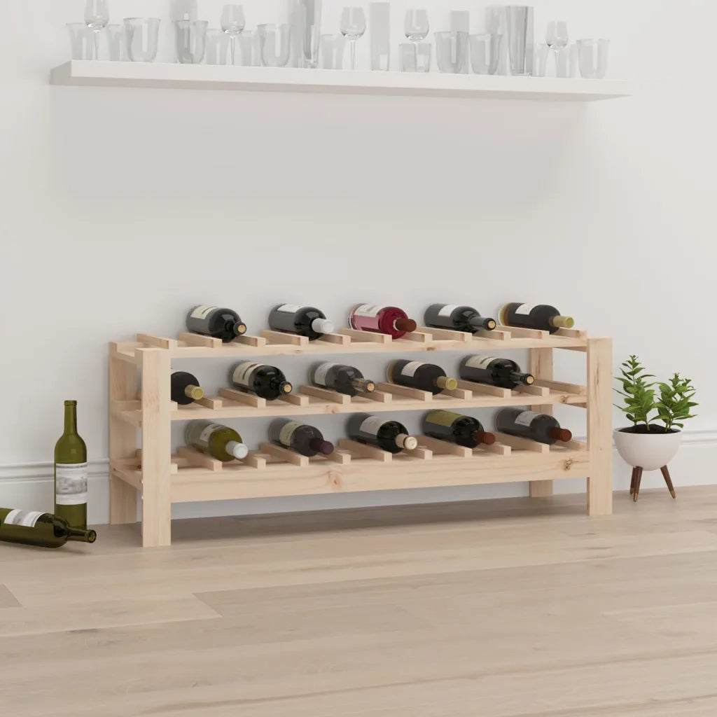 Portavini 109,5x30x42 cm in Legno Massello di Pino cod mxl 39983