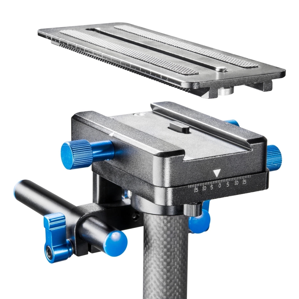 Walimex Pro StabyFlow steadycam con gilet e braccio a molla per fotocamera DSLR (filettatura da 1/4 di pollice)