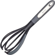 Gremiale da cucina con coperchio in nylon e schiuma integrata in silicone, ideale per sbattere e mescolare nella padella senza graffi, manico comodo, libero da BPA e lavabile in forno.