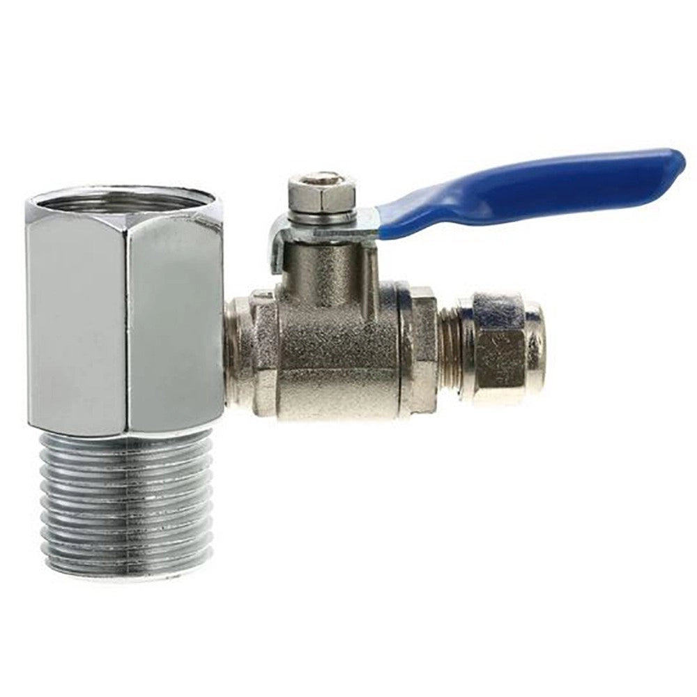 Presa Acqua in Ottone attacco filettato da 1/2" con raccordo tubo da 1/4"