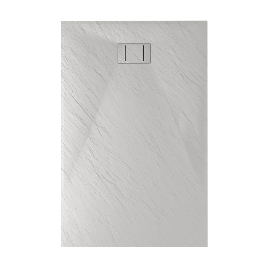 Piatto Doccia 80x90x2 6 CM Rettangolare Bianco Effetto Pietra mod. Blend