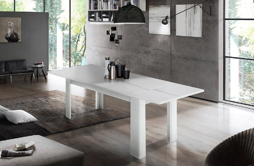 Tavolo Allungabile 90x140/190x75 cm Jesi Larice bianco