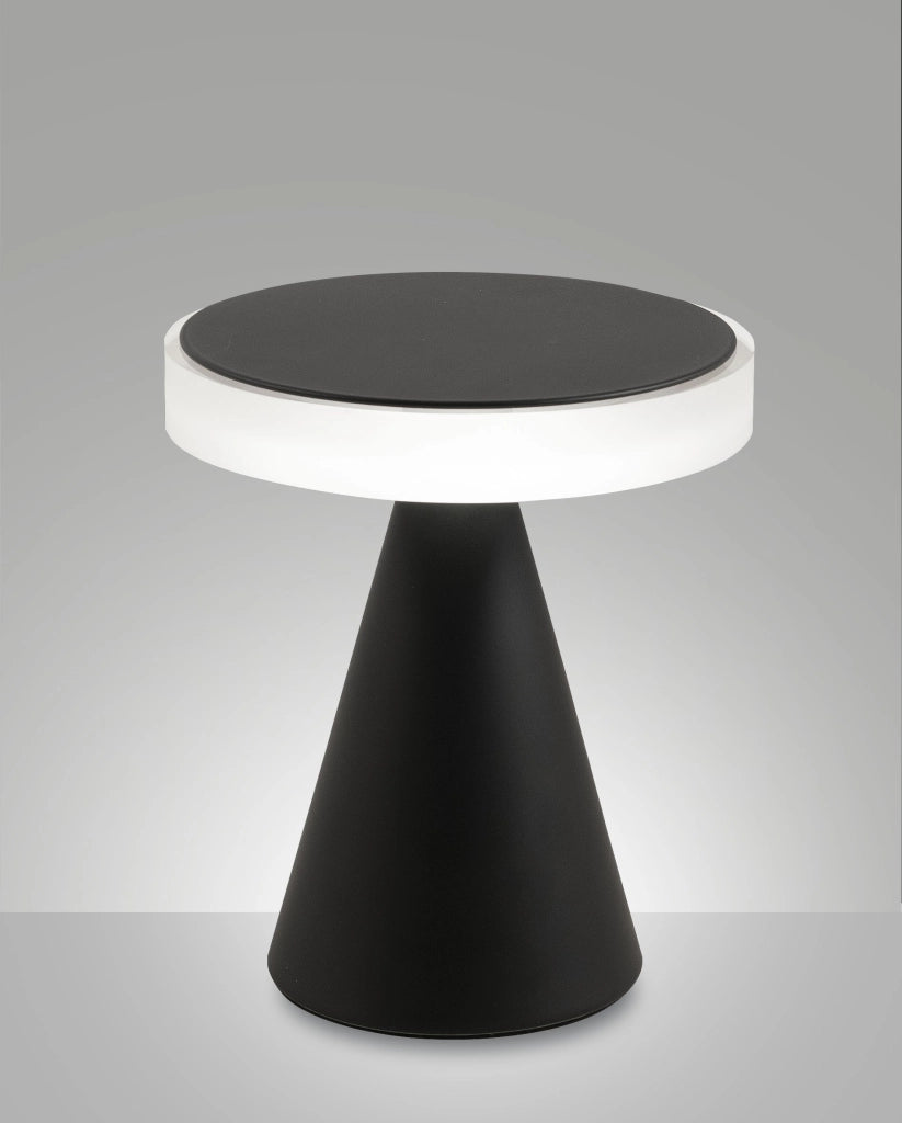 Lampada da tavolo Neutra LED 12W 1260lm 3000K struttura in metallo e metacrilato colore Nero IP20 - Illuminazione d'interni elegante e moderna