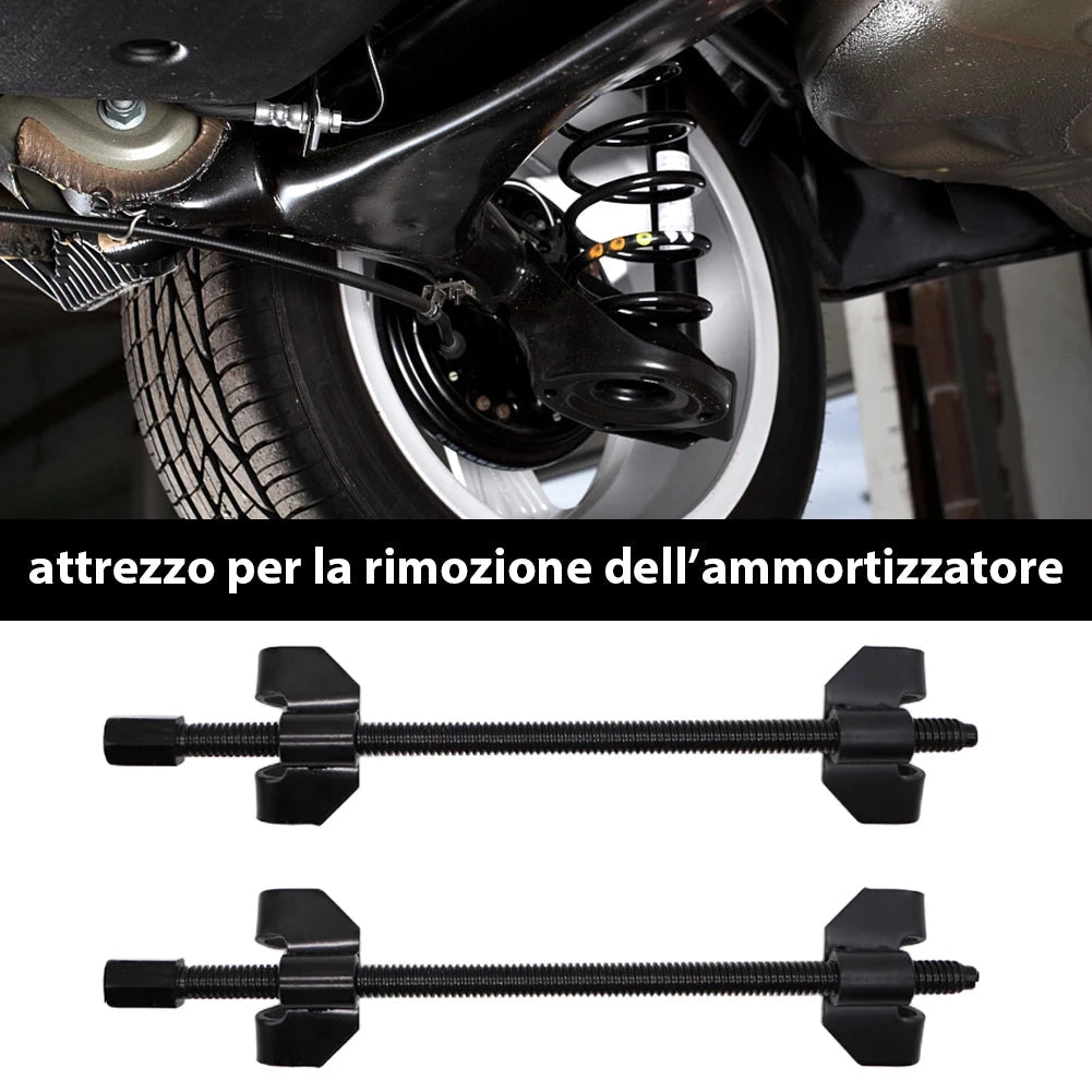 Attrezzi per Montaggio e Smontaggio Ammortizzatori per Auto Moto 38 cm in Acciaio Nero